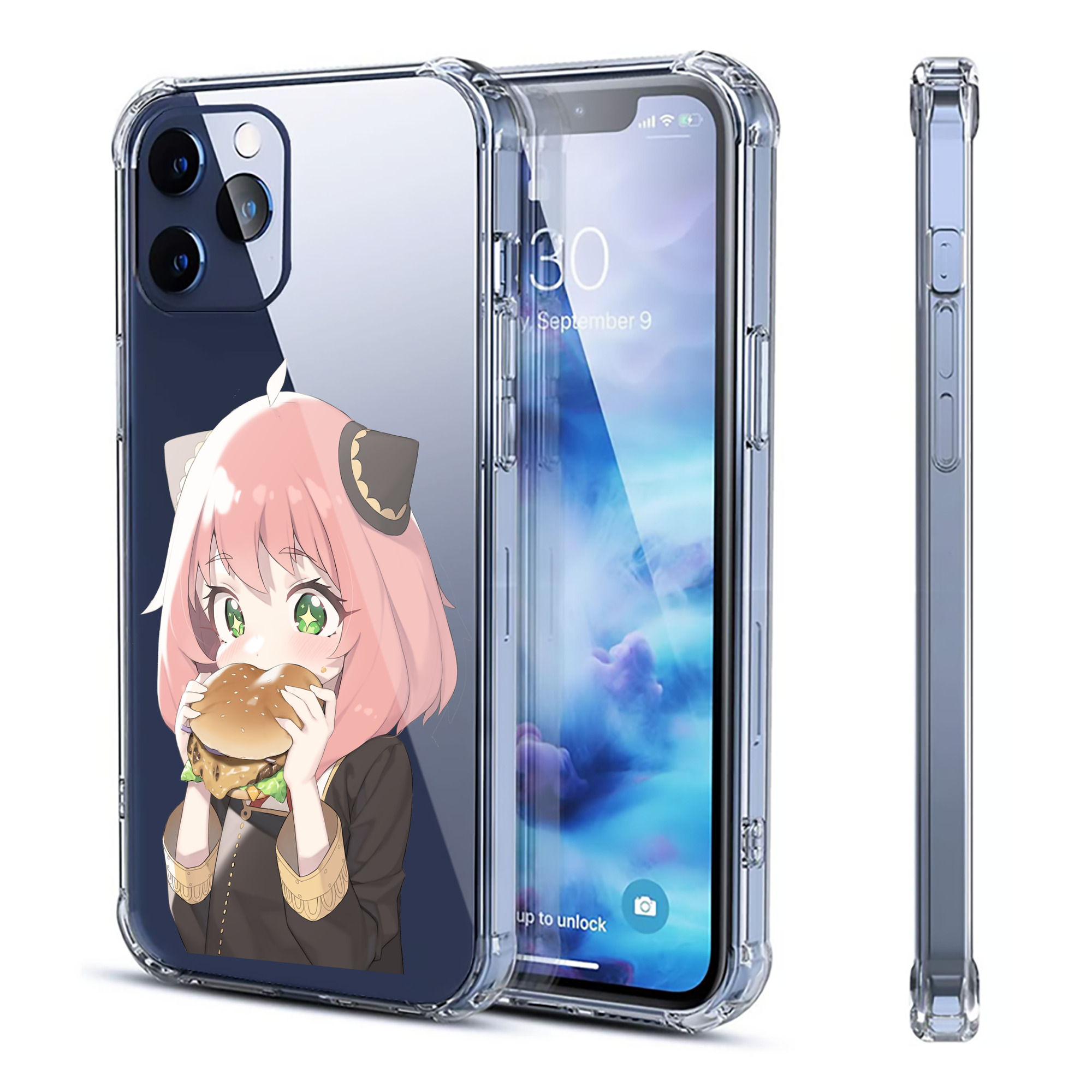（画像用） SPY×FAMILY间谍家家酒 【iPhone 12シリーズ対応】透明スマホケース（クリアソフトケース）